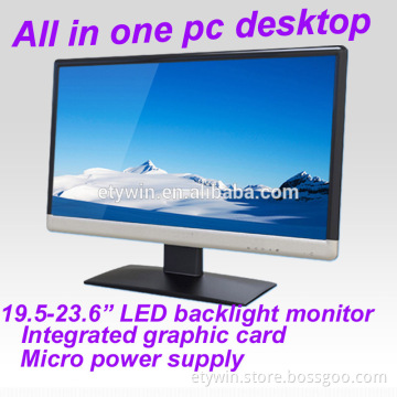 all in one barebone pc desktop computer 21.5"LED monitor all in one computer casewithout computer part pc all in one